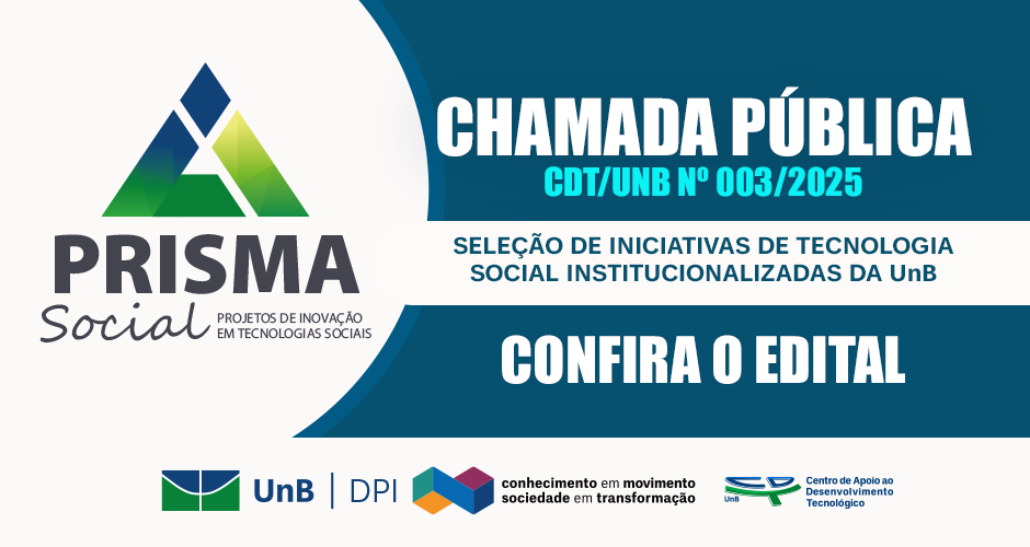 CHAMADA PÚBLICA CDT/UNB Nº 003/2025
